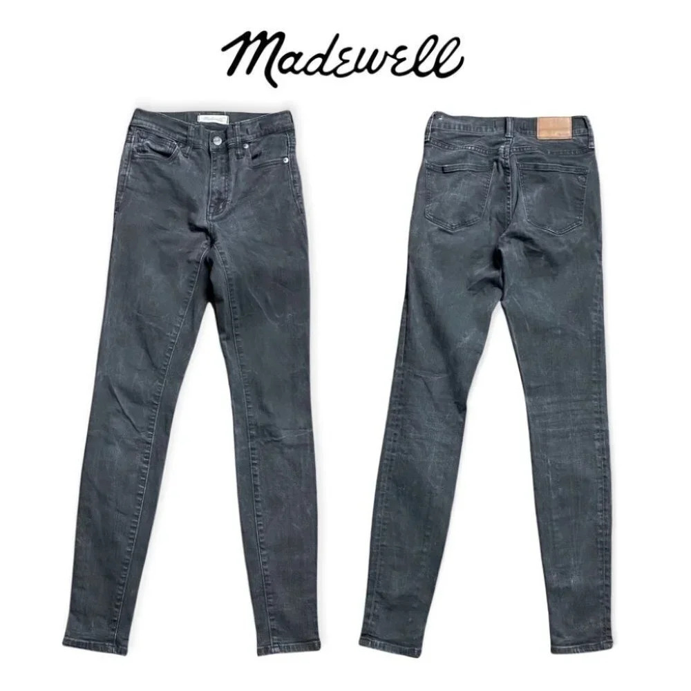 Madewell 9" High Riser Skinny Skinny Black Jeans  Size 25T